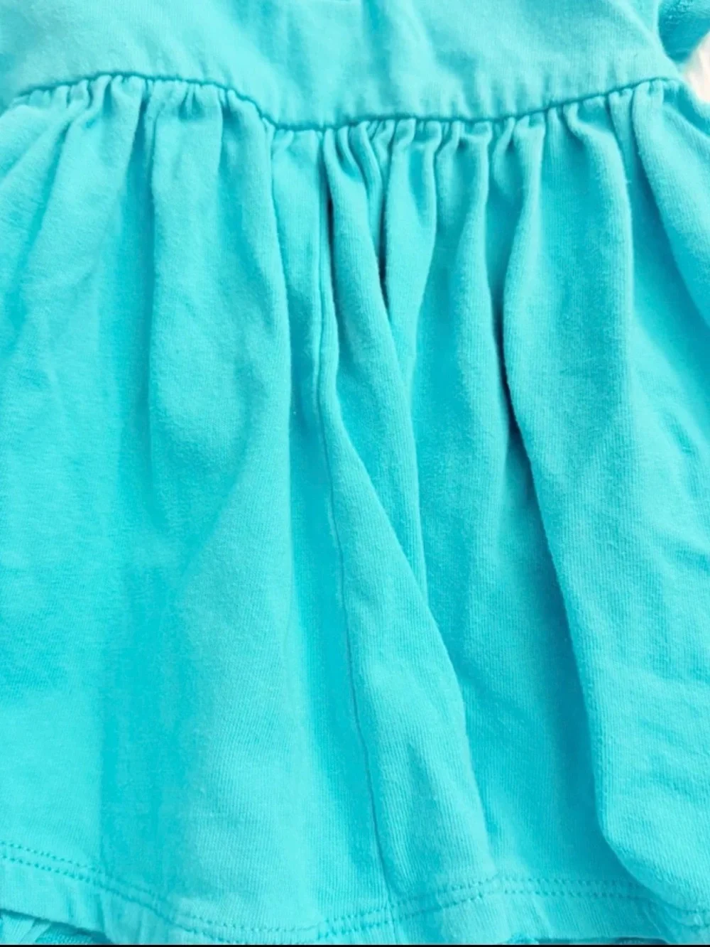 Nanette Teal Pocket Ruffle Dress 12M Toddler Girl Cotton - Picture 6 of 8